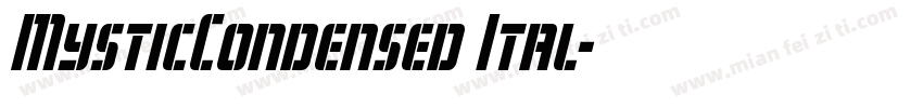 MysticCondensed Ital字体转换